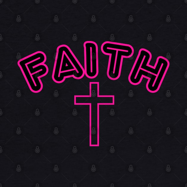 FAITH WITH CROSS by Faith & Freedom Apparel 